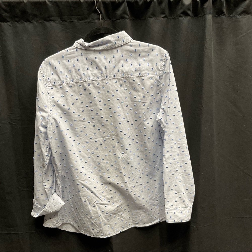 C - J. Mclaughlin Blue White Button Down Size L - image 2